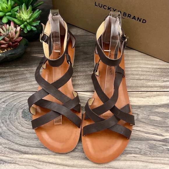 NIB Lucky Brand Hadzy Cage Gladiator Sandal 9M - Picture 4 of 12